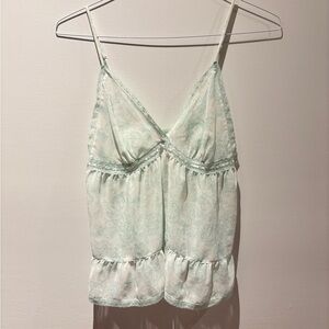 La Vie En Rose teal lingerie top